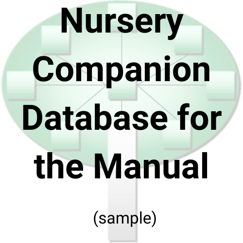 Nursery Database for the Manual (sample)